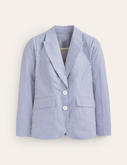 Marylebone Seersucker Blazer-Seersucker