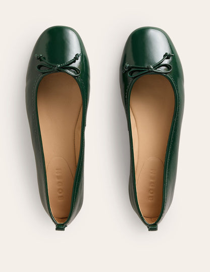 Kitty Flexi Sole Ballet Pumps-Ponderosa Pine Patent