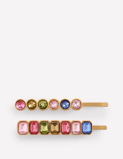 Jewel Hair Slide Set-Multi