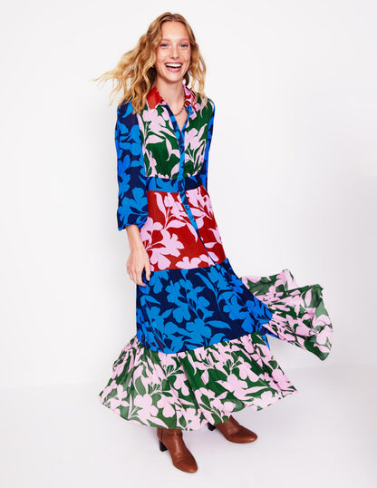 Occasion Maxi Shirt Dress-French Navy, Bloom Hotch