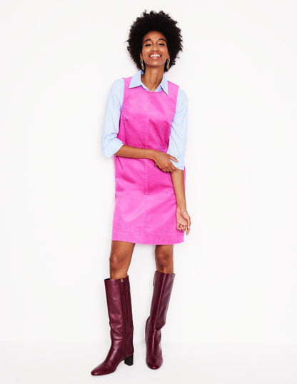 Pia Cord Shift Dress-Phlox Pink