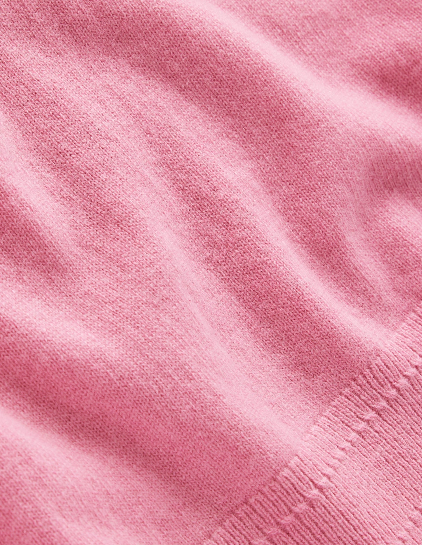 Eva Cashmere Crew Neck Jumper-Old Rose Pink