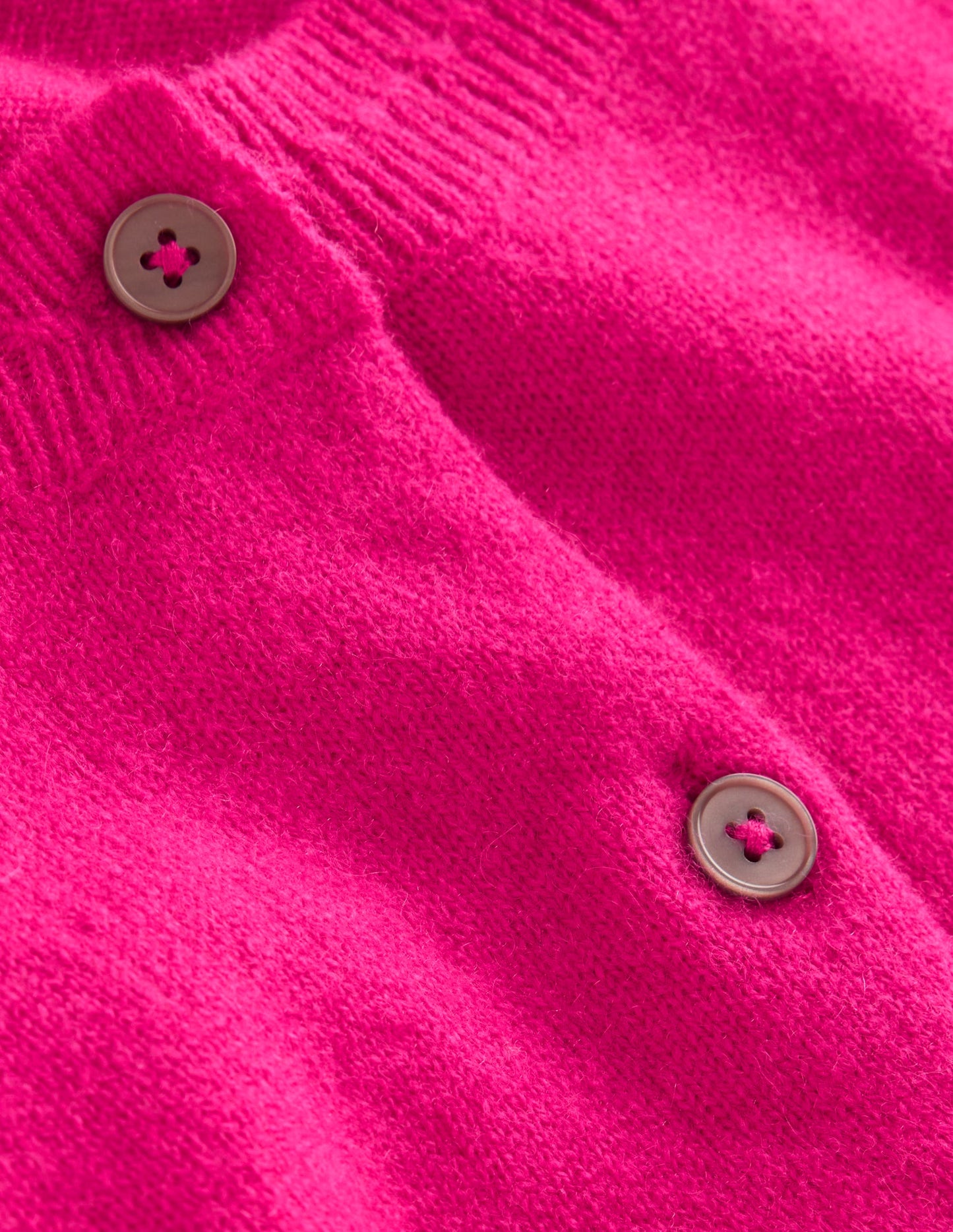 Eva Cashmere Cropped Cardigan-Bright Pink