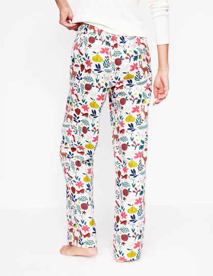 Brushed Cotton Pyjama Trouser -Woodland, Multi