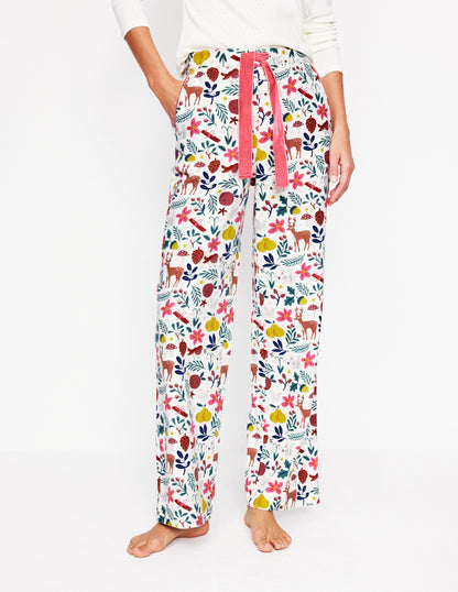 Brushed Cotton Pyjama Trouser -Woodland, Multi