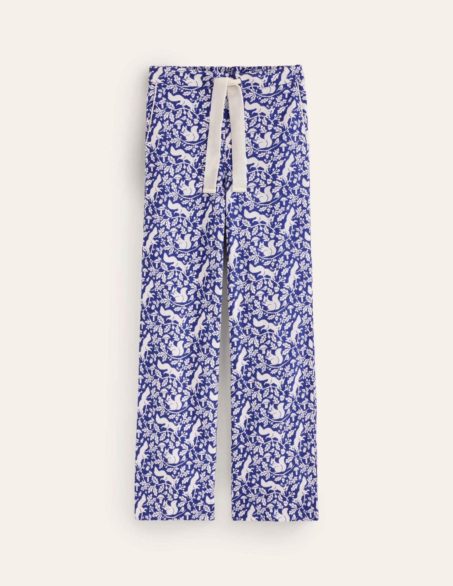 Brushed Cotton Pyjama Trouser-Blue, Woodland Squirrel