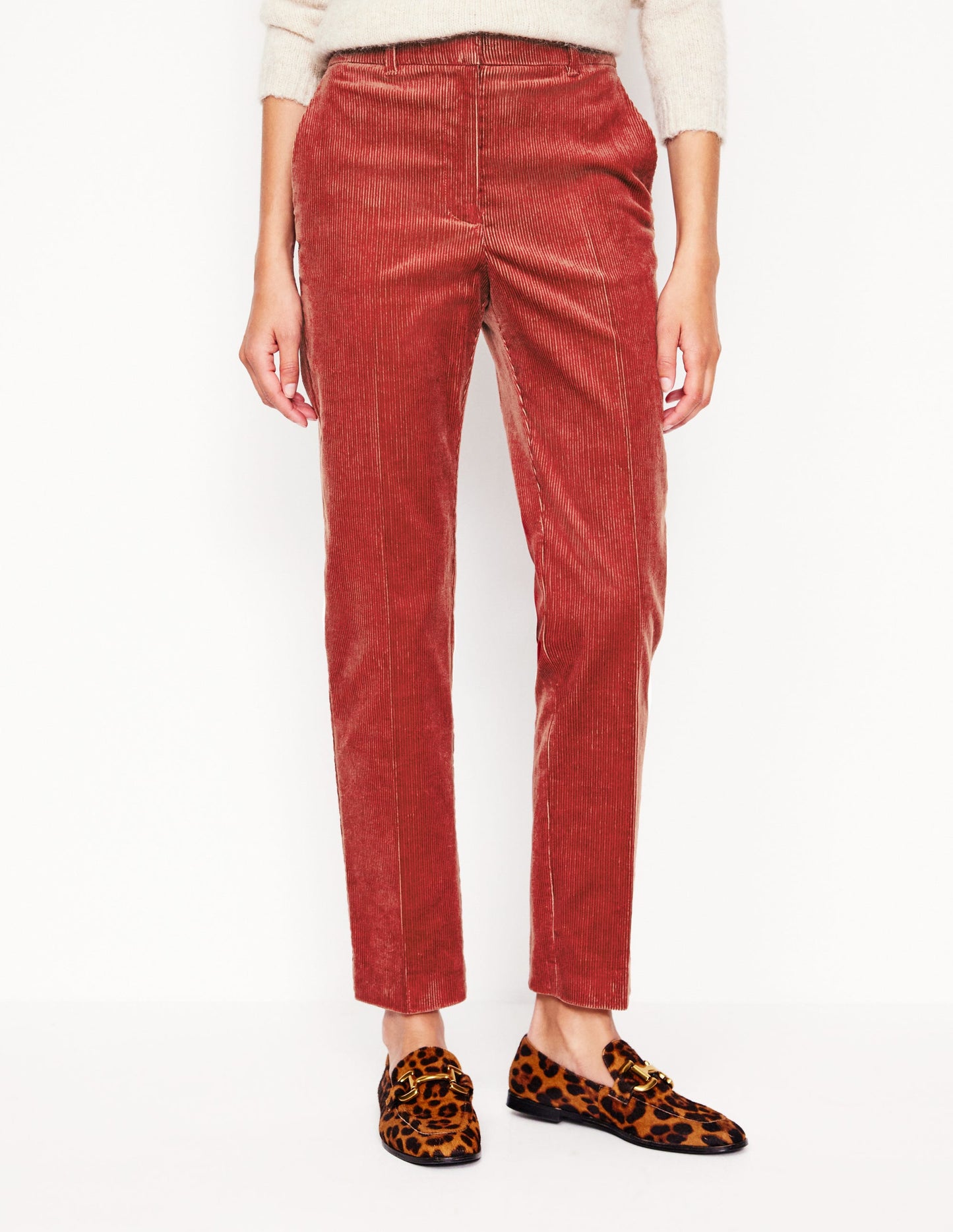 Kew Cord Trousers-Rust