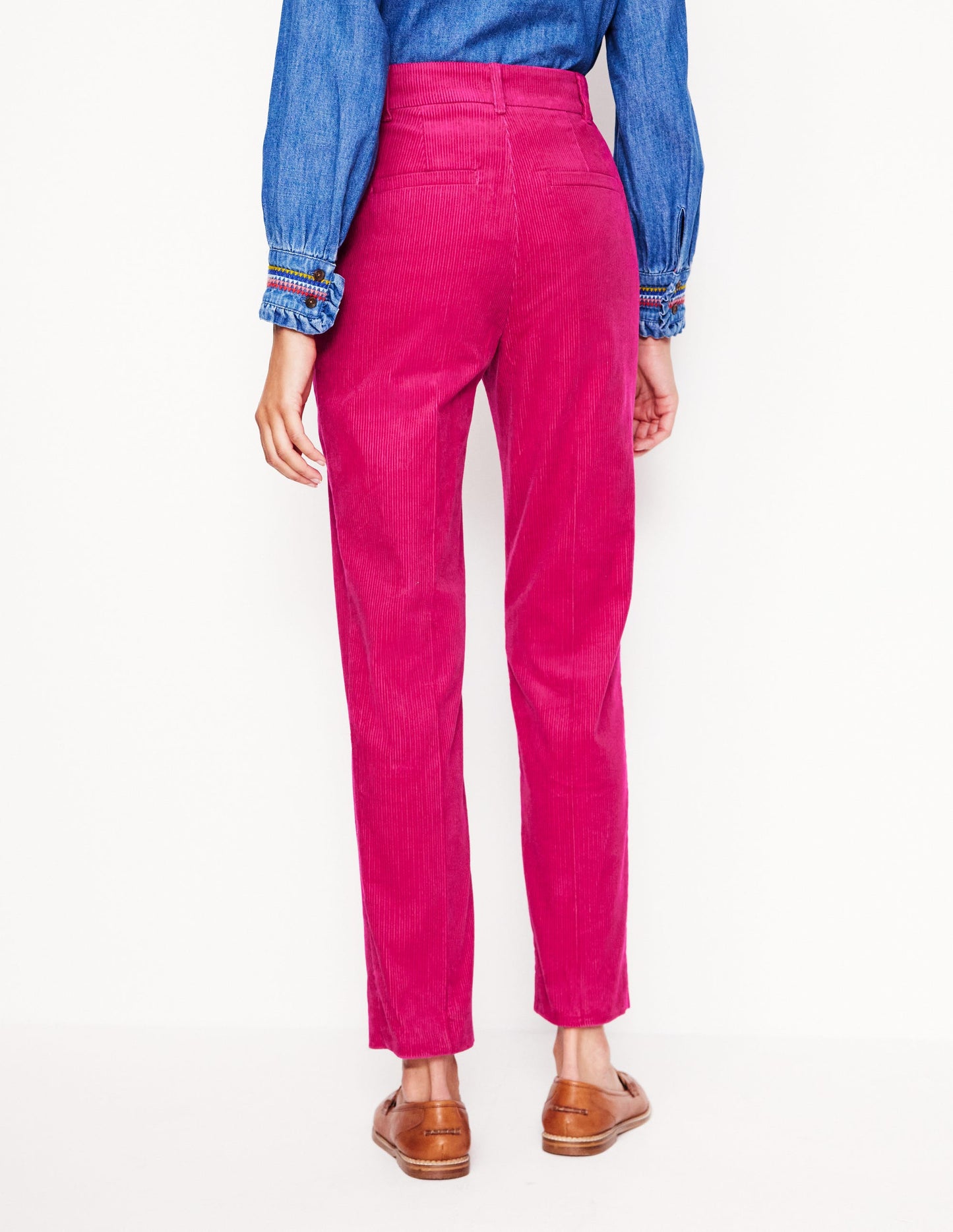 Kew Cord Trousers-Cherry Jam