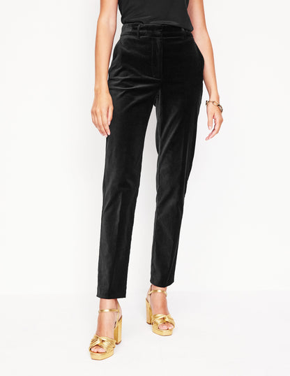 Kew Velvet Trousers -Black