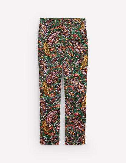 Kew Velvet Trousers-Eden, Tiger Bloom