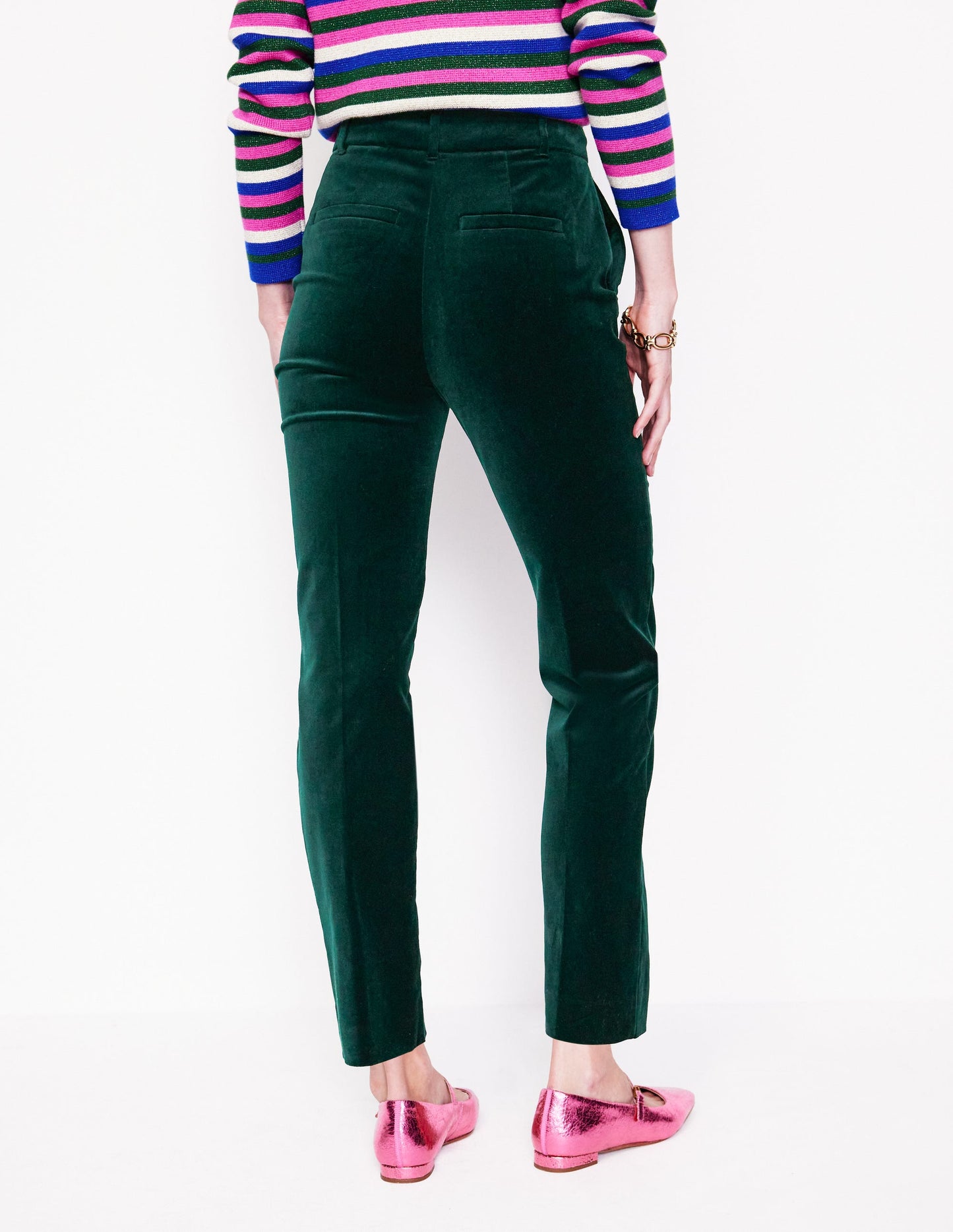 Kew Velvet Trousers-Glade