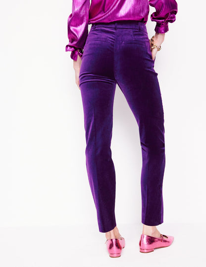 Kew Velvet Trousers -Viola