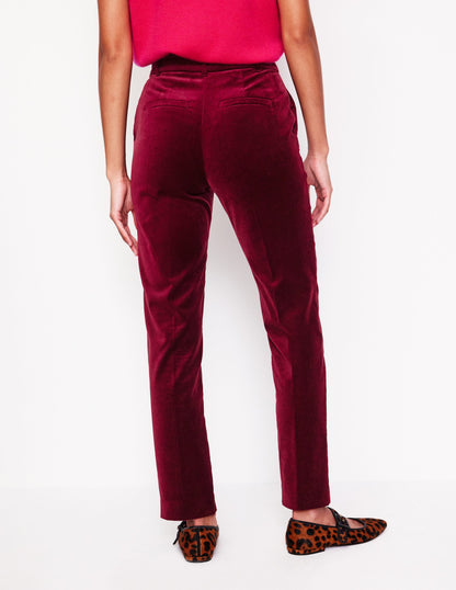 Kew Velvet Trousers -Cabernet