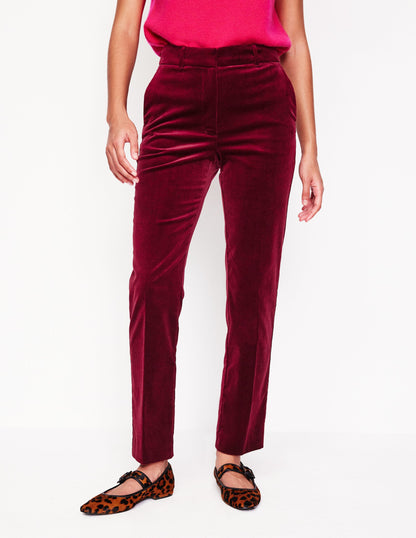 Kew Velvet Trousers -Cabernet