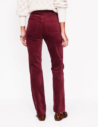 Velveteen 5 Pocket Jeans-Chestnut