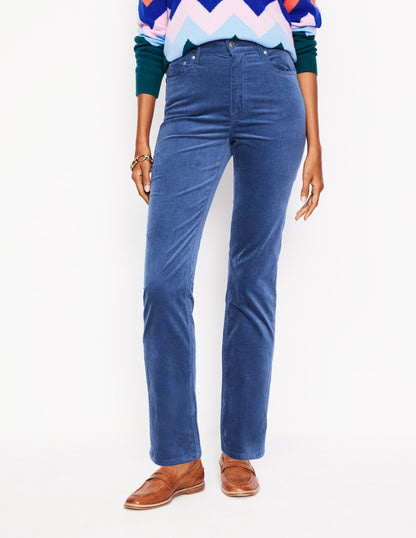 Velveteen 5 Pocket Jeans-Denim Blue