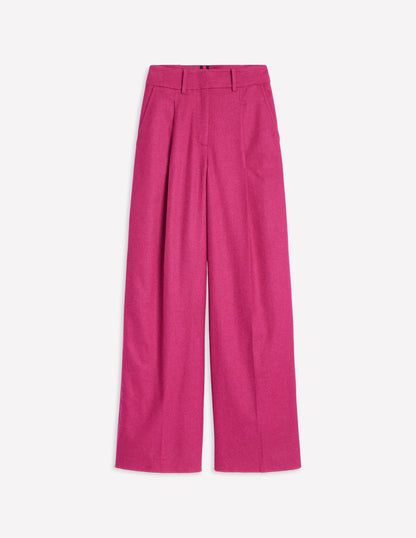 Chiswick Wool Blend Trousers -Cherry Jam