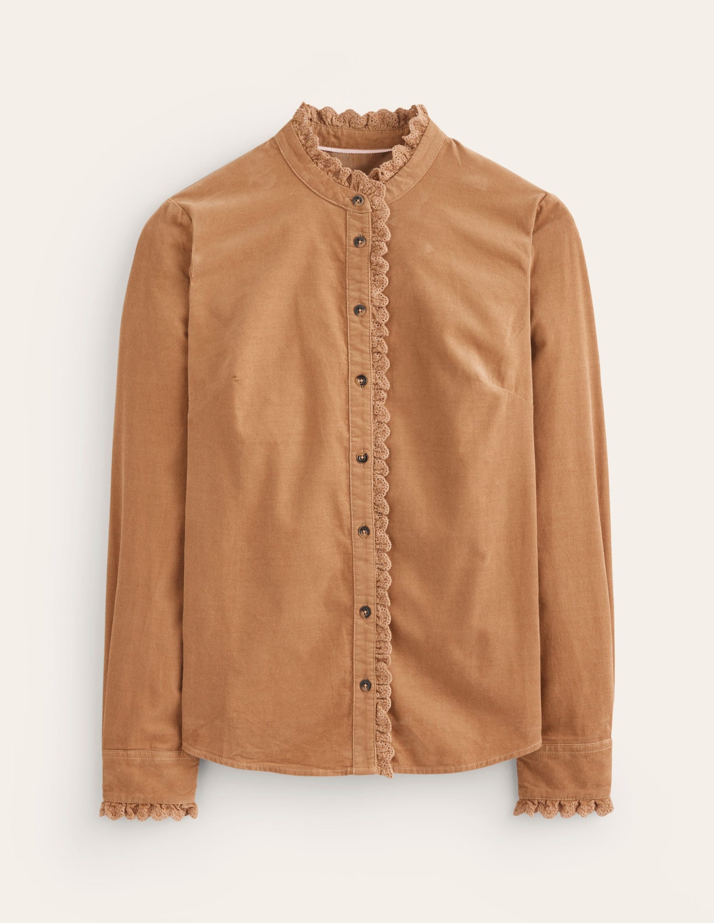 Phoebe Cord Shirt-Camel