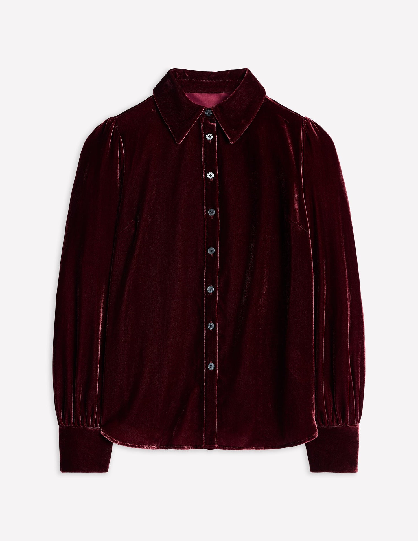 Velvet Shirt-Cabernet