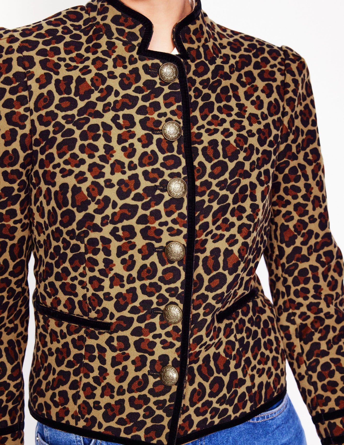 Cambridge Military Jacket-Leopard