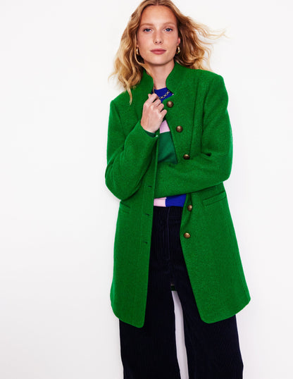 Hamilton Textured Coat-Highland Green