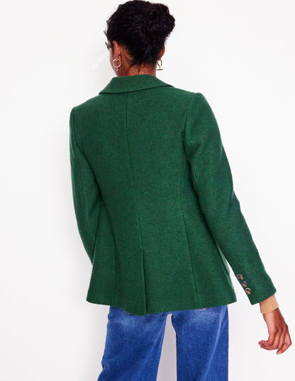 Marylebone Textured Blazer-Dark Green