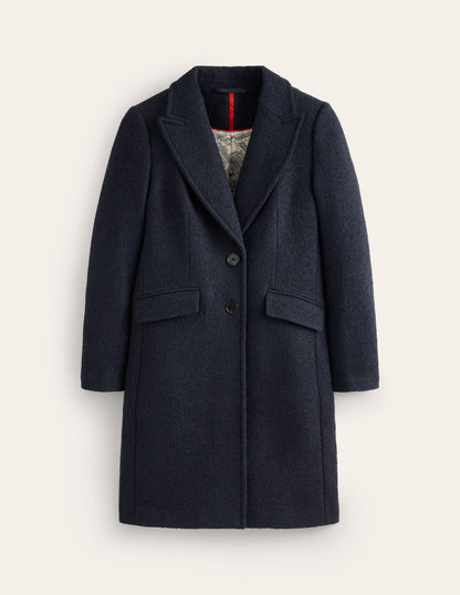 Chichester Textured Coat -Navy