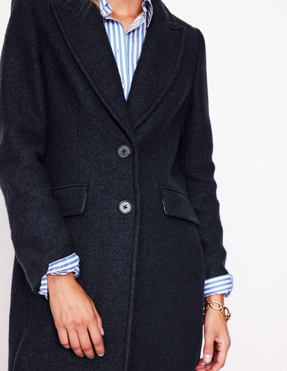 Chichester Textured Coat -Navy