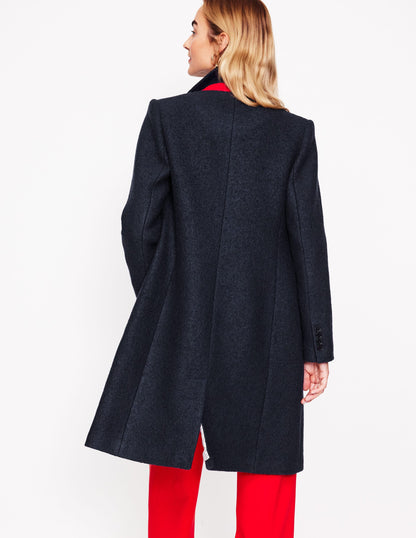 Chichester Textured Coat -Navy