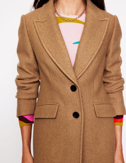 Chichester Textured Coat -Camel