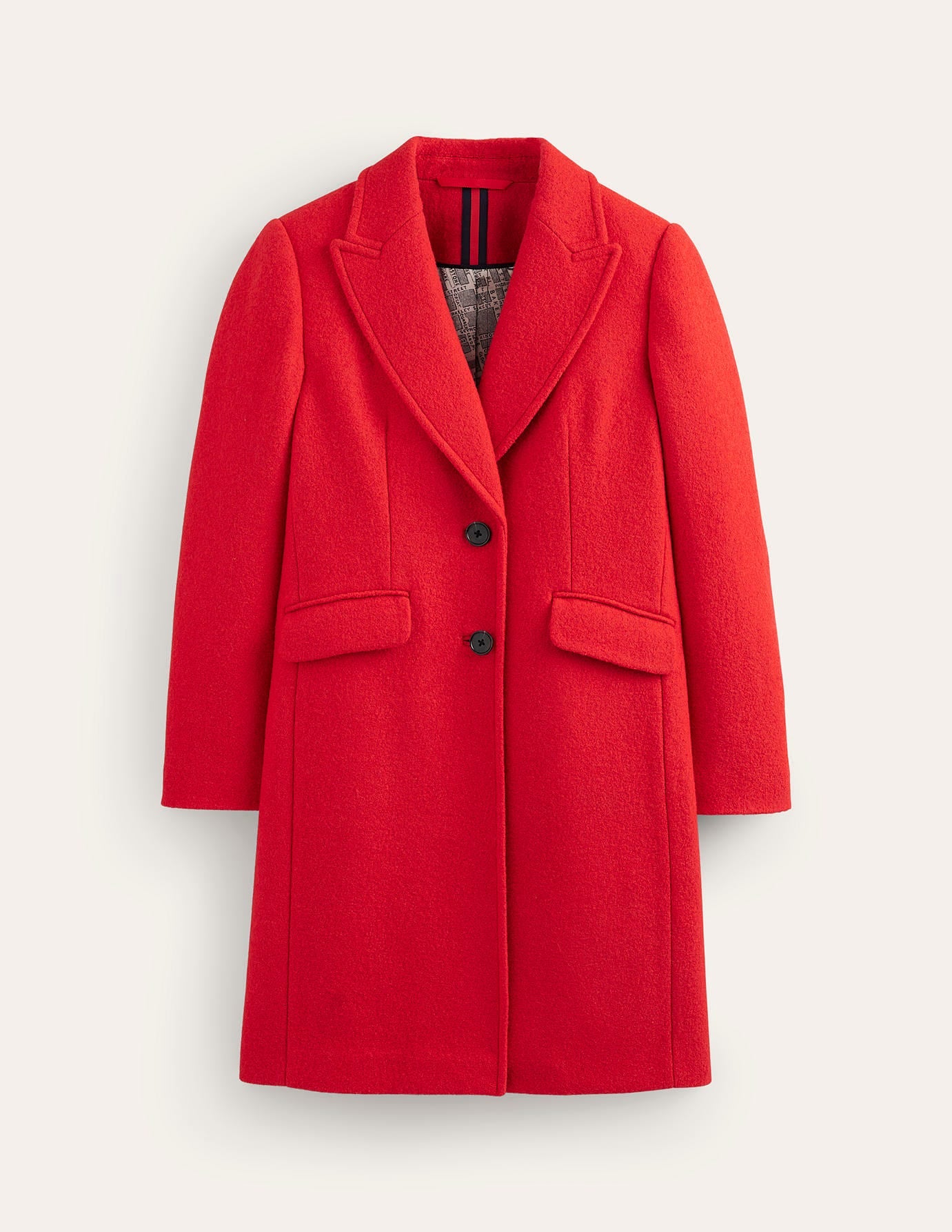 Chichester Textured Coat-High Risk Red