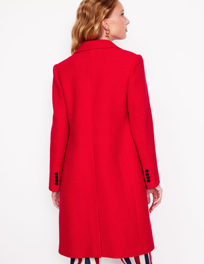 Chichester Textured Coat-High Risk Red