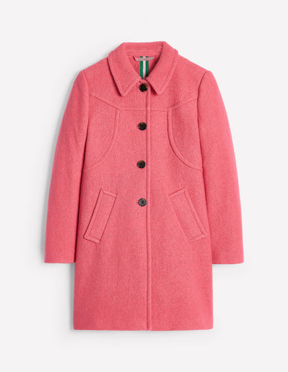 Lincoln Textured Coat-Rhubarb