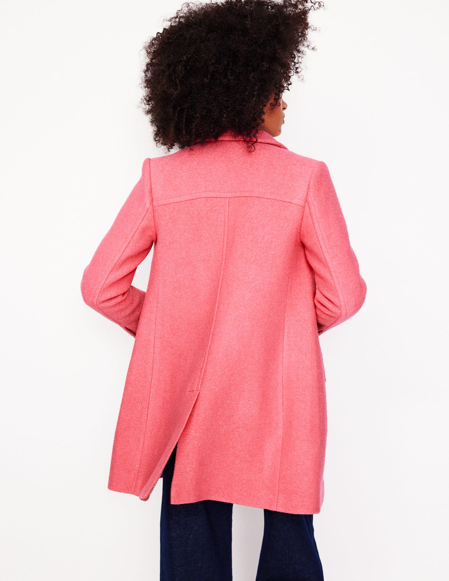 Lincoln Textured Coat-Rhubarb