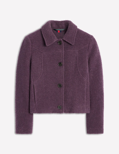 Oxford Boucle Jacket-Damson