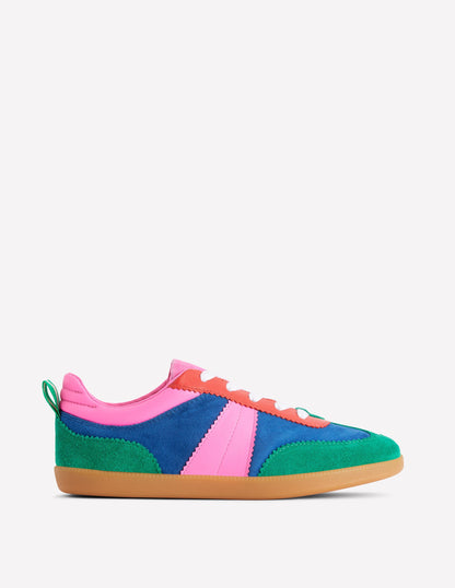 Erin Retro Tennis Trainers -Multi Colourblock