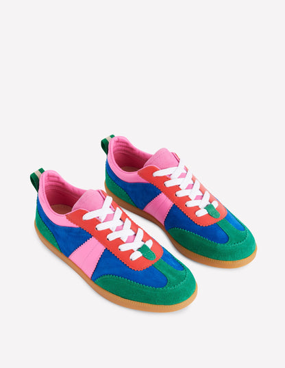 Erin Retro Tennis Trainers -Multi Colourblock