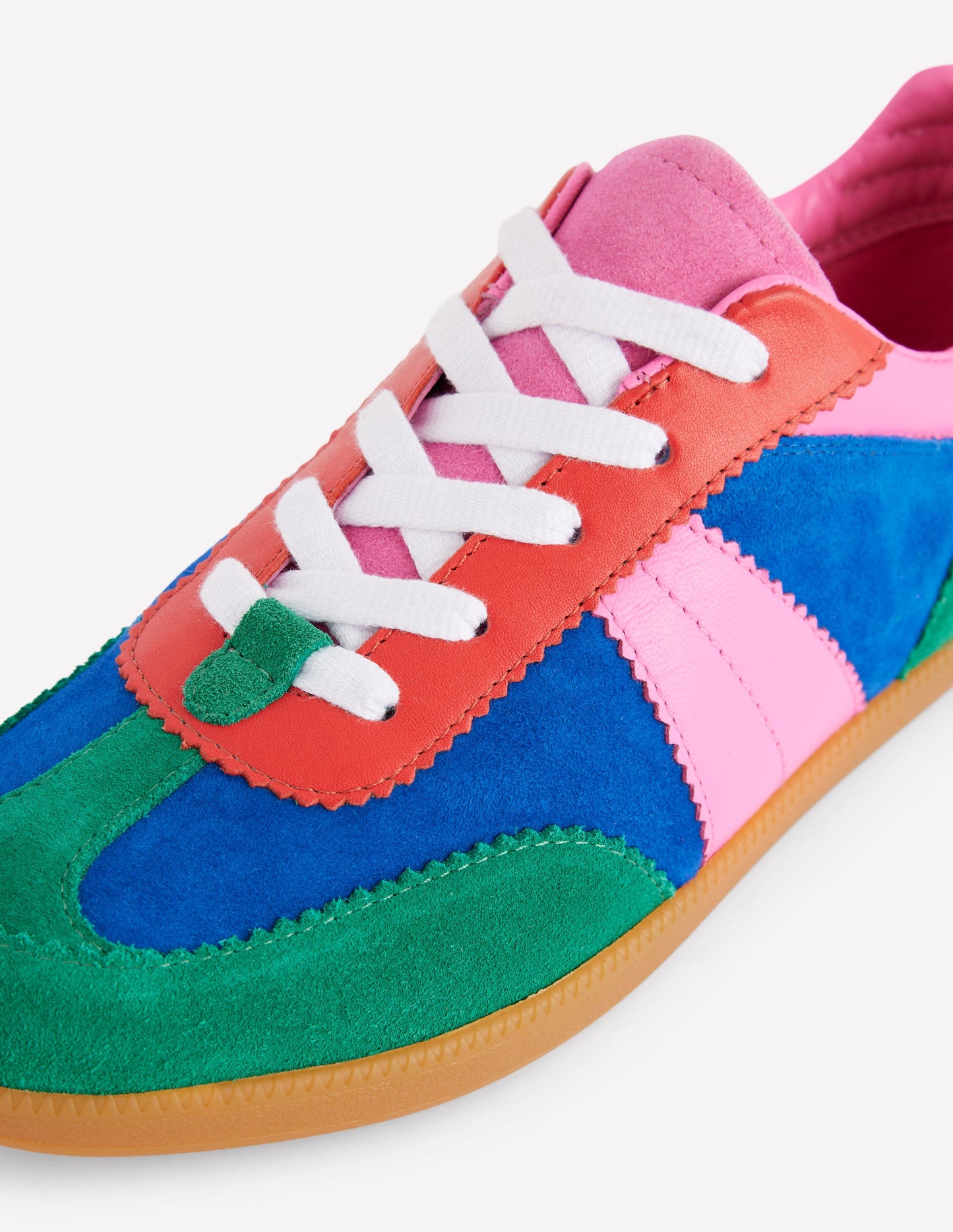 Erin Retro Tennis Trainers -Multi Colourblock