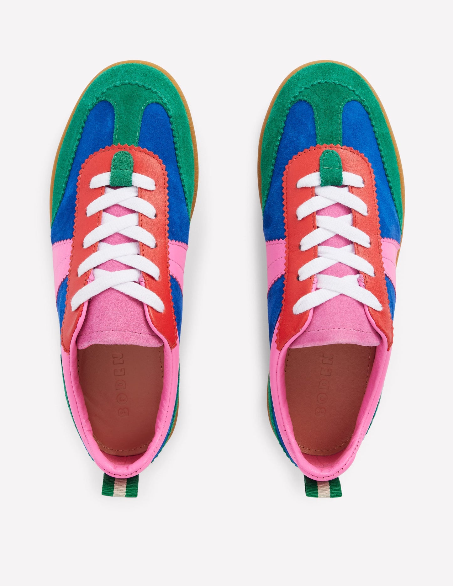 Erin Retro Tennis Trainers -Multi Colourblock