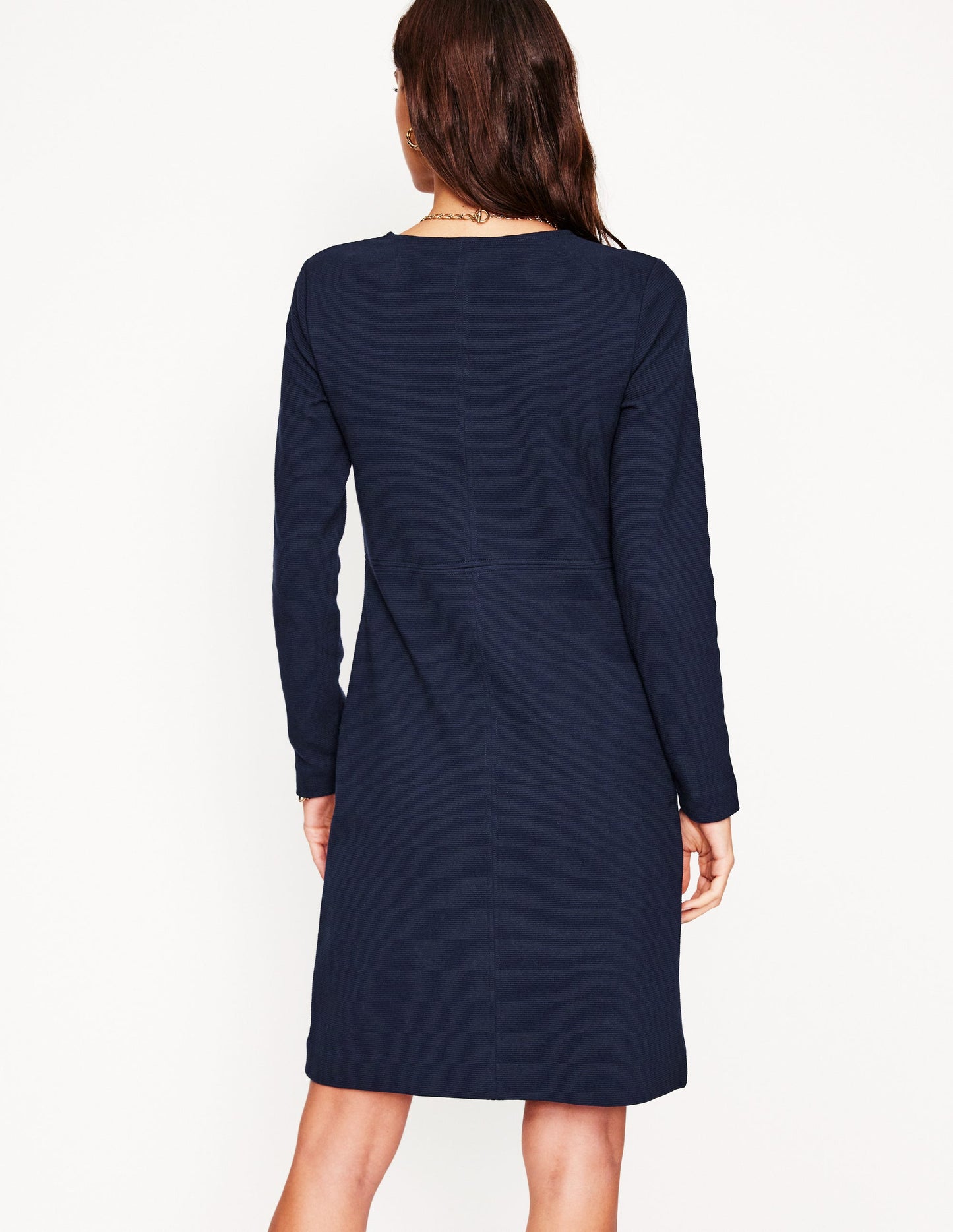 Cornelia Ottoman Dress-Navy