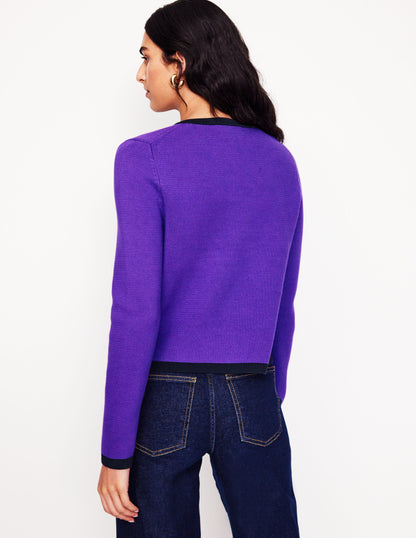 Holly Knitted Jacket -Ameythyst Purple