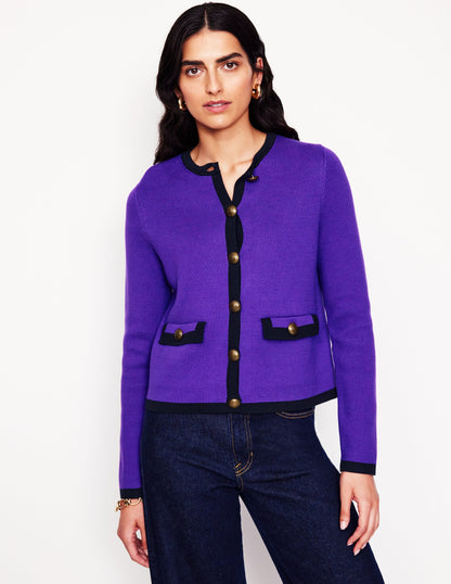 Holly Knitted Jacket -Ameythyst Purple