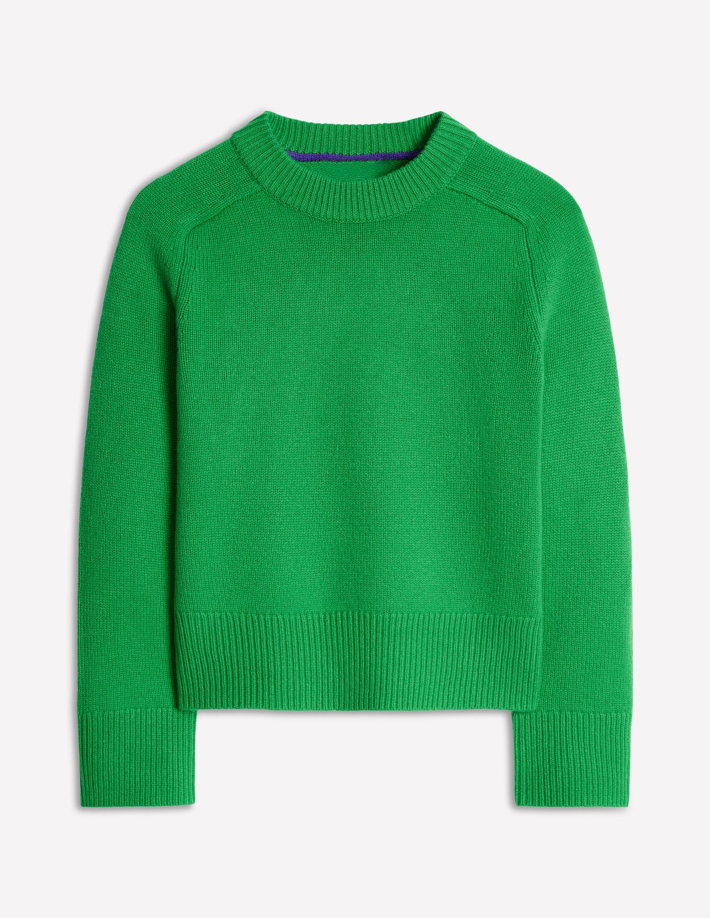 Wide Sleeve Cashmere Jumper-Bright Green