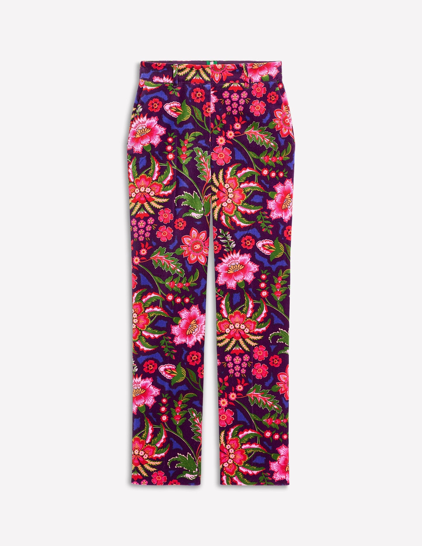 Kew Velvet Trousers -Multi, Blossom Flourish