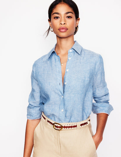 Sienna Linen Shirt -Chambray