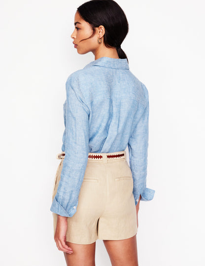 Sienna Linen Shirt -Chambray