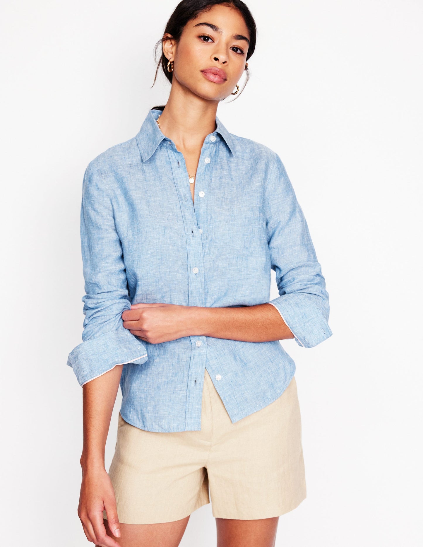 Sienna Linen Shirt -Chambray