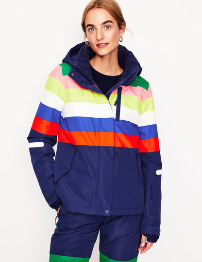 Ski Jacket-Rainbow Stripe