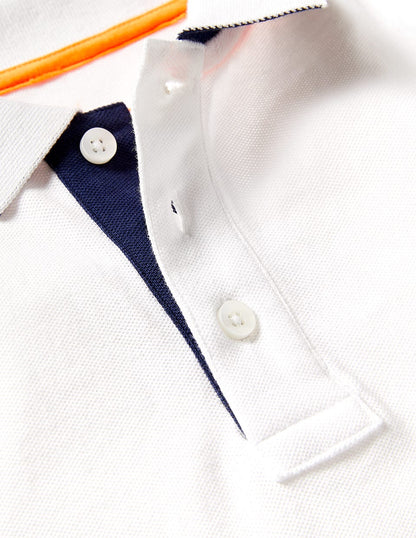 Piqué Polo Shirt-White