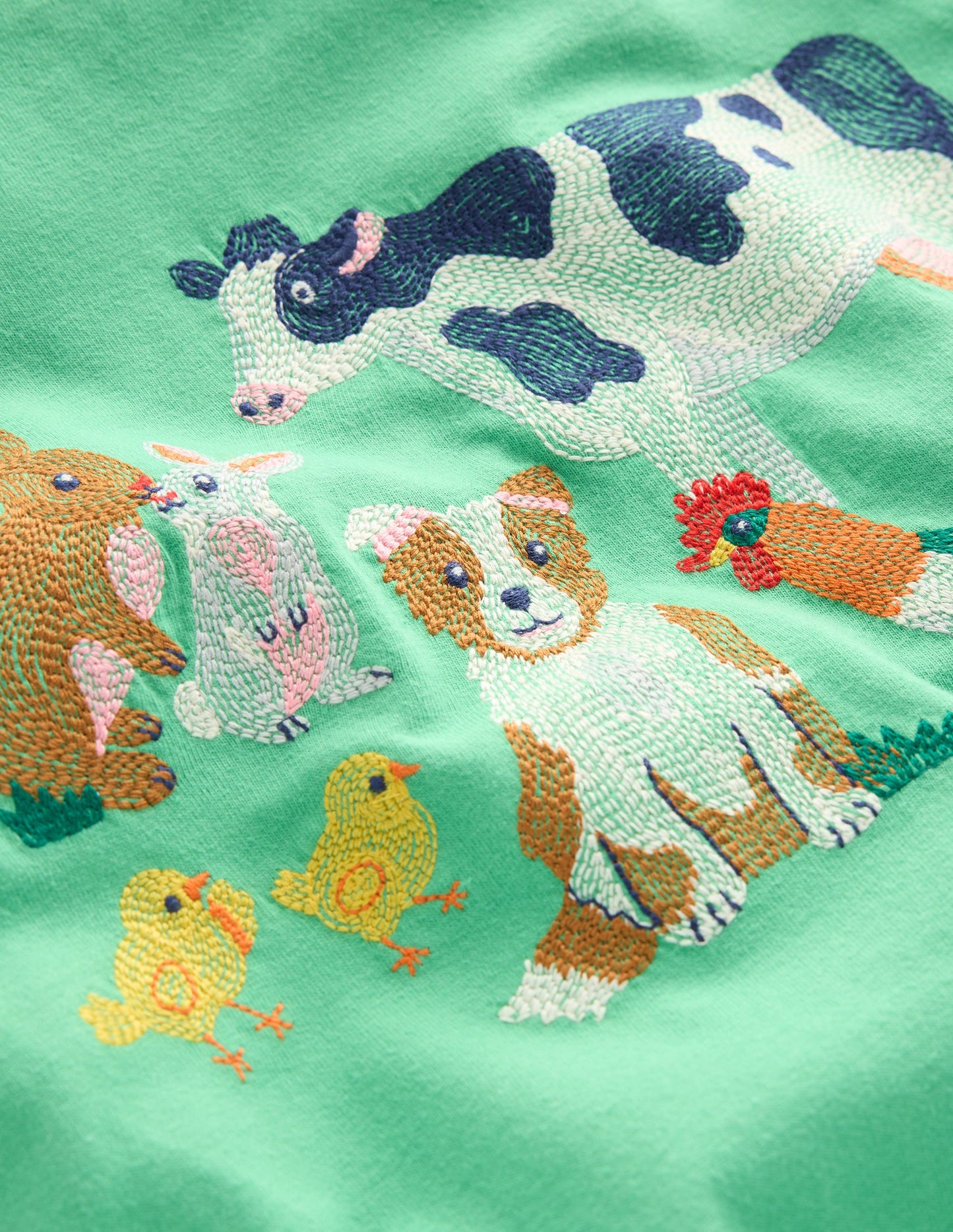 Superstitch T-Shirt-Aloe Green Easter Farm